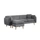 preview thumbnail 12 of 20, Brayden Fabric Sectional Sofa Chaise