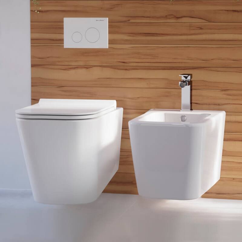 Swiss Madison Concorde 0.8 / 1.28 GPF Wall Mounted Elongated Dual