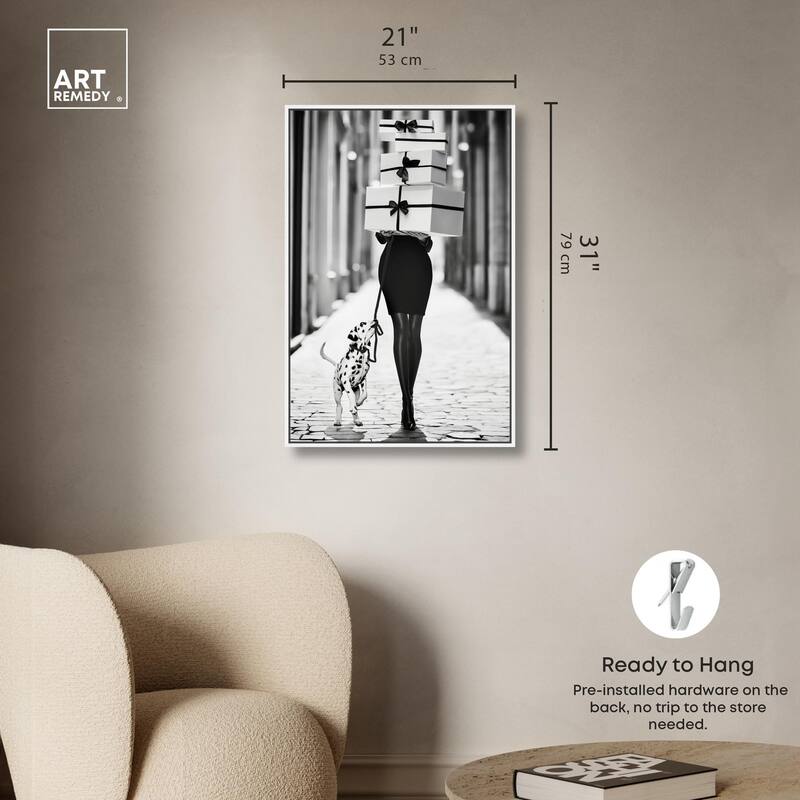 City Dalmatian Canvas by Art Remedy