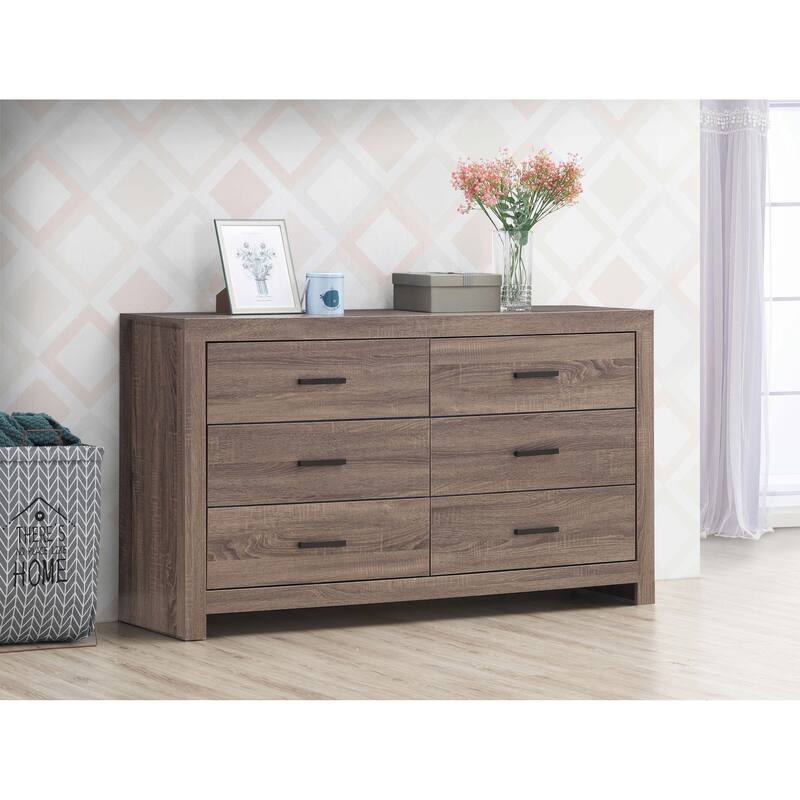 Sherwood 6-drawers Dresser - Barrel Oak