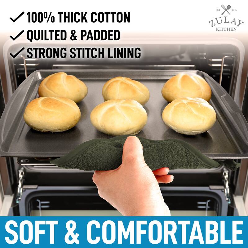 Zulay Kitchen 1-Pack Heat Resistant Cotton Pot Holders
