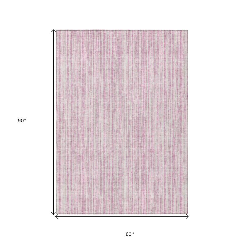 HomeRoots Striped Transitional Rectangle Outdoor Rug