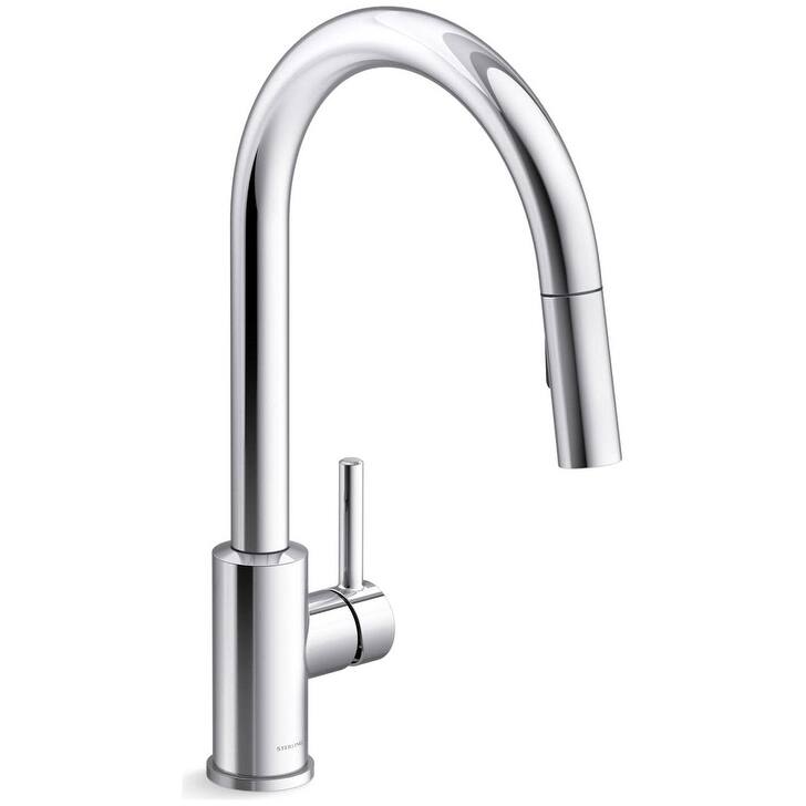 Sterling 34462 Traverse 1.5 GPM Single Hole Pull Down Kitchen Faucet - Polished Chrome