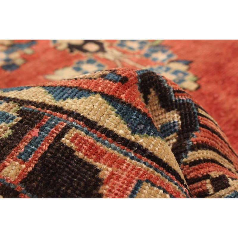 ECARPETGALLERY Hand-knotted Anadol Red Wool Rug - 3' 7" x 10' 2"