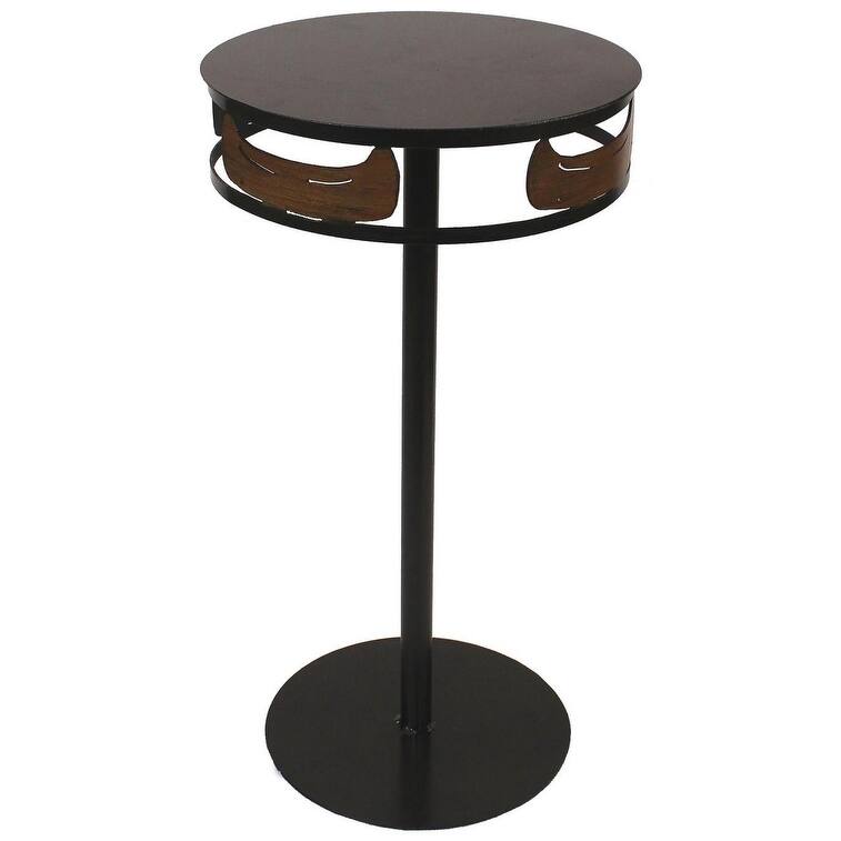 Rustic Round Drink Table with Band