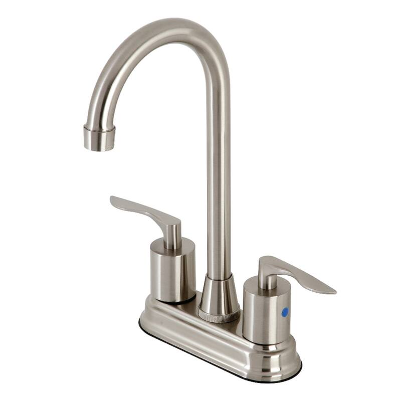 Kingston Brass Serena Centerset 4 in. Centerset Bar Faucet - Brushed Nickel