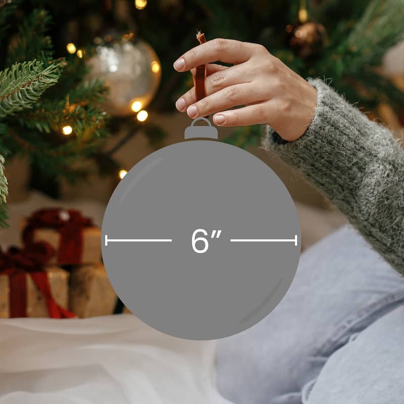 Sequined Bird Glass Christmas Ornaments 6" (150Mm) Gold and Silver 6Ct