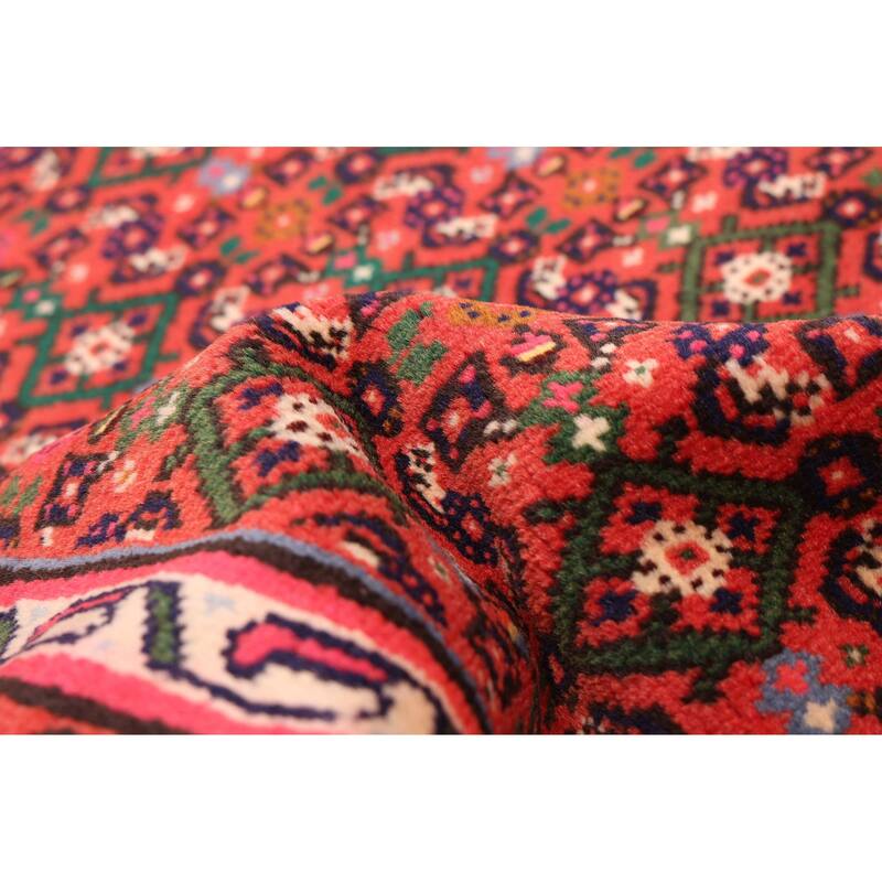 ECARPETGALLERY Hand-knotted Andelz Red Wool Rug - 2'10 x 10'2