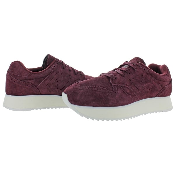 New Balance Womens 5 Sneakers Low Top Trainers Maroon 11 5 Medium B M On Sale Overstock