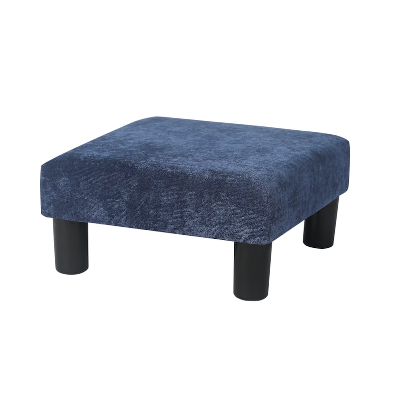 Adeco Ottoman Upholstered Fabric Footrest Pet Steps Dog Stair Stool