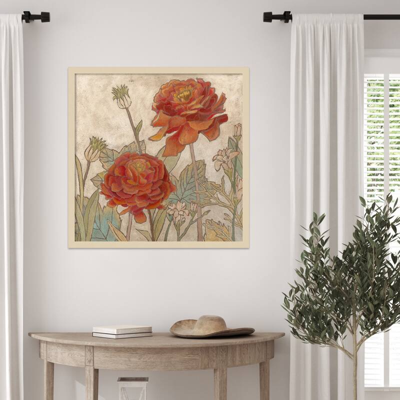 Rising Sun Blooms No. 2 by Megan Meagher Wood Framed Wall Art Print