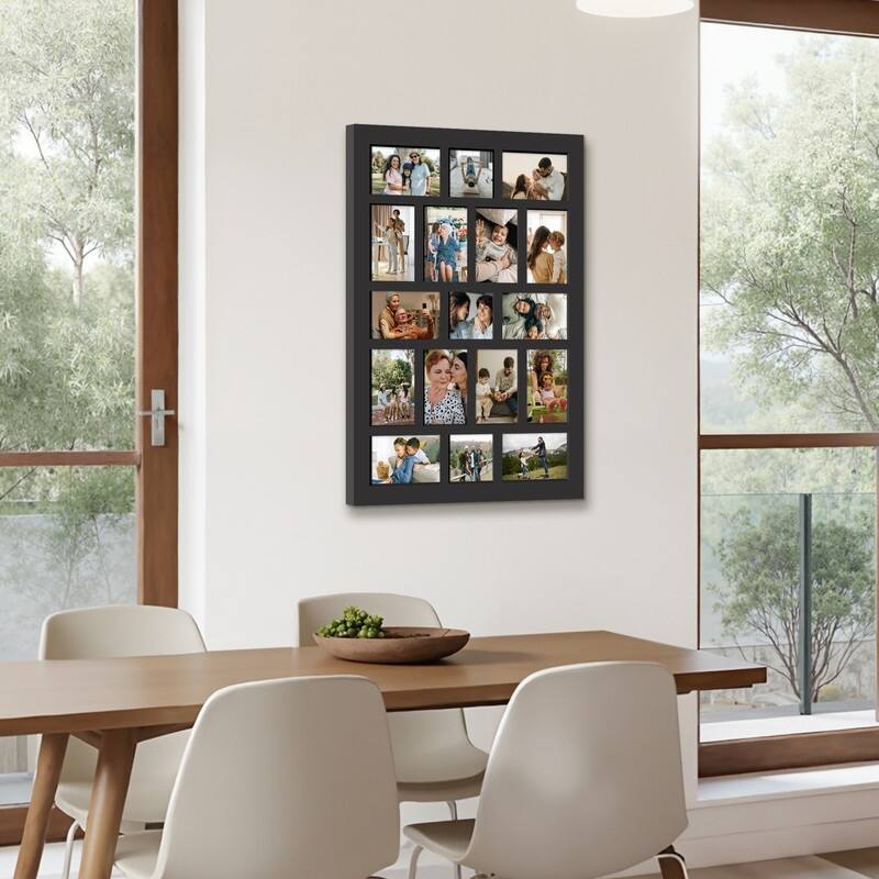 Rustic 17-Pack 4x6 Collage Frame 26.2x18.4 Inch Picture Frames Collage Wall Decor