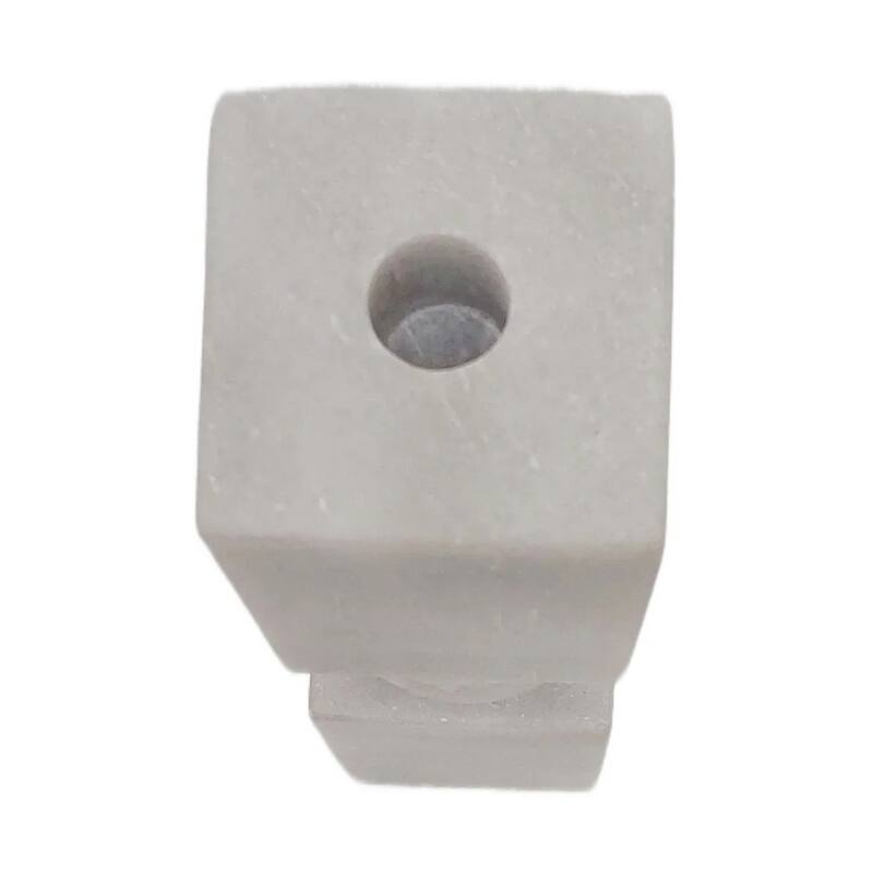 Marble Stone Taper Holder with Geometric Contemporary Design