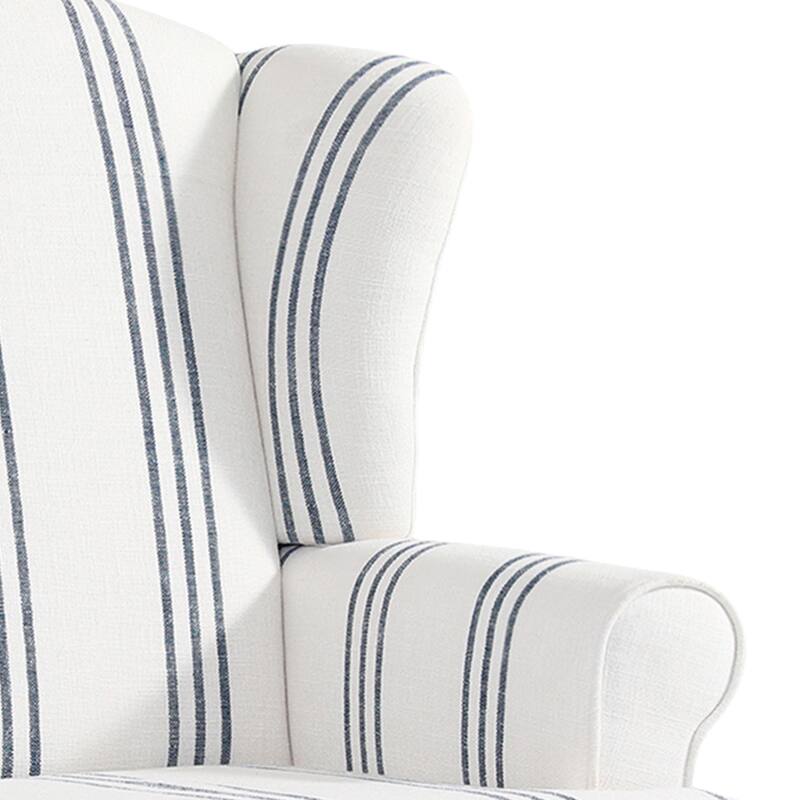 2 Set Modern Upholstery Wingback Accent Chair