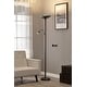 preview thumbnail 1 of 3, Saturn II 71" Torchiere Lamp w/ Touch Dimmer Reading Light, Brushed Steel - 71