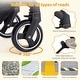 preview thumbnail 14 of 17, 3-in-1 Reversible Baby Stroller with Adjustable Backrest and Canopy