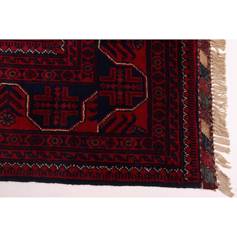 ECARPETGALLERY Hand-knotted Finest Khal Mohammadi Red Wool Rug - 6'7 x 10'0