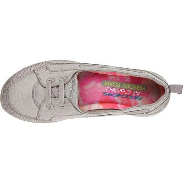 Shop Skechers Women S Microburst Topnotch Walking Slip On Taupe