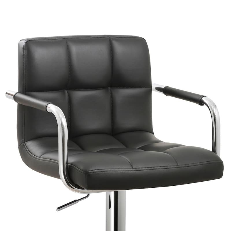 Upholstered Adjustable Retro Bar Stool
