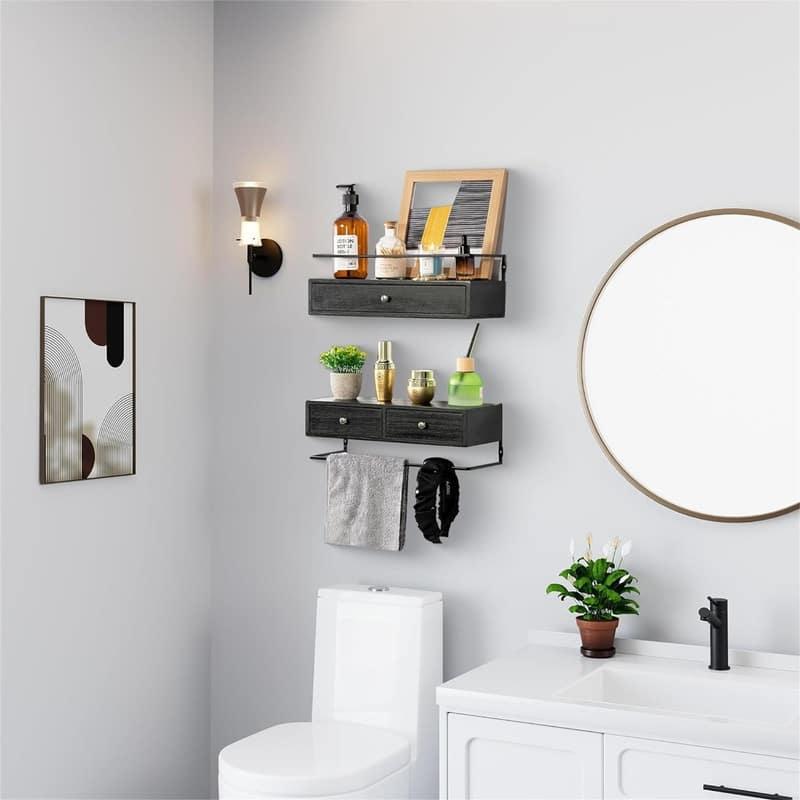 Floating Shelves for Wall Storage - 5.9"D x 16.2"W x 5.9"H