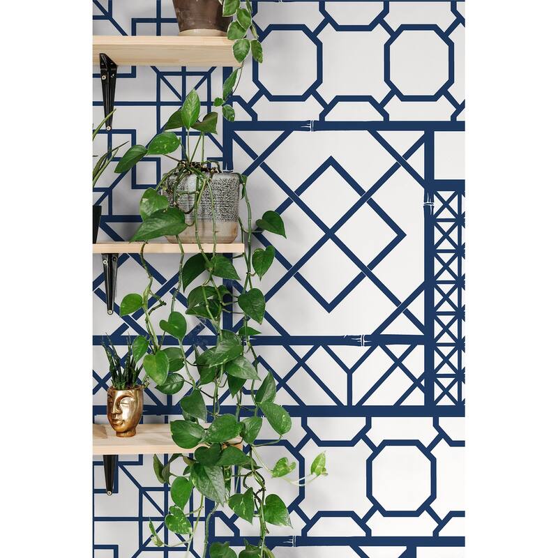 NextWall Garden Trellis Peel and Stick Wallpaper