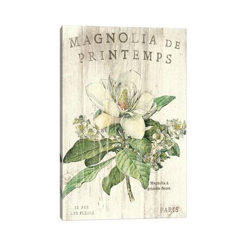 iCanvas "Magnolia de Printemps " by Sue Schlabach Canvas Print