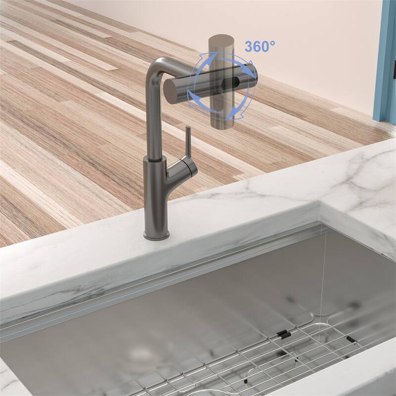 360 Rotation Pull-Down Kitchen Faucet with 4 Spray Modes