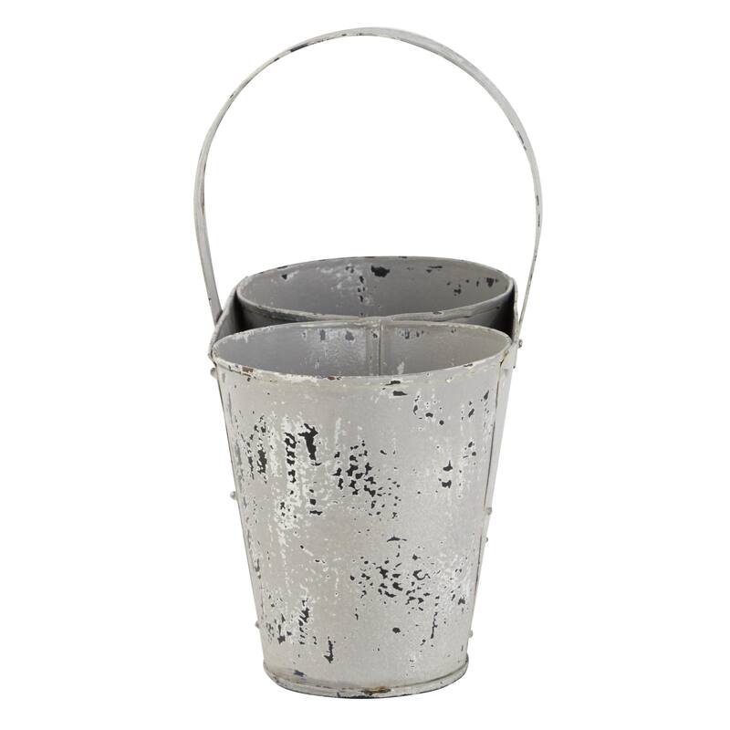 Metal Planter - White - Roche River Decor