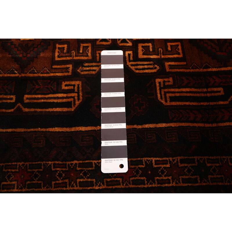 ECARPETGALLERY Hand-knotted Teimani Black, Brown Wool Rug - 3'8 x 6'3