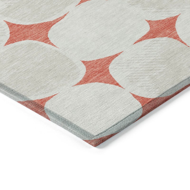 Machine Washable Indoor/ Outdoor Chantille Puffy Modern Rug