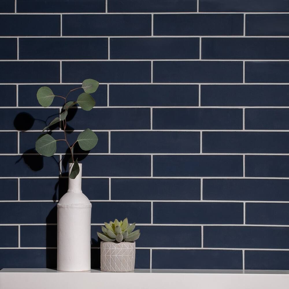 2 in. x 8 in. Glass Subway Wall Tile