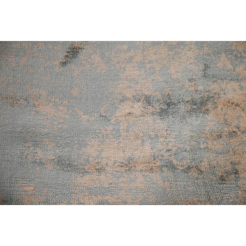 Modern Abstract Area Rug Handmade Wool Carpet - 7'11"x 9'11"