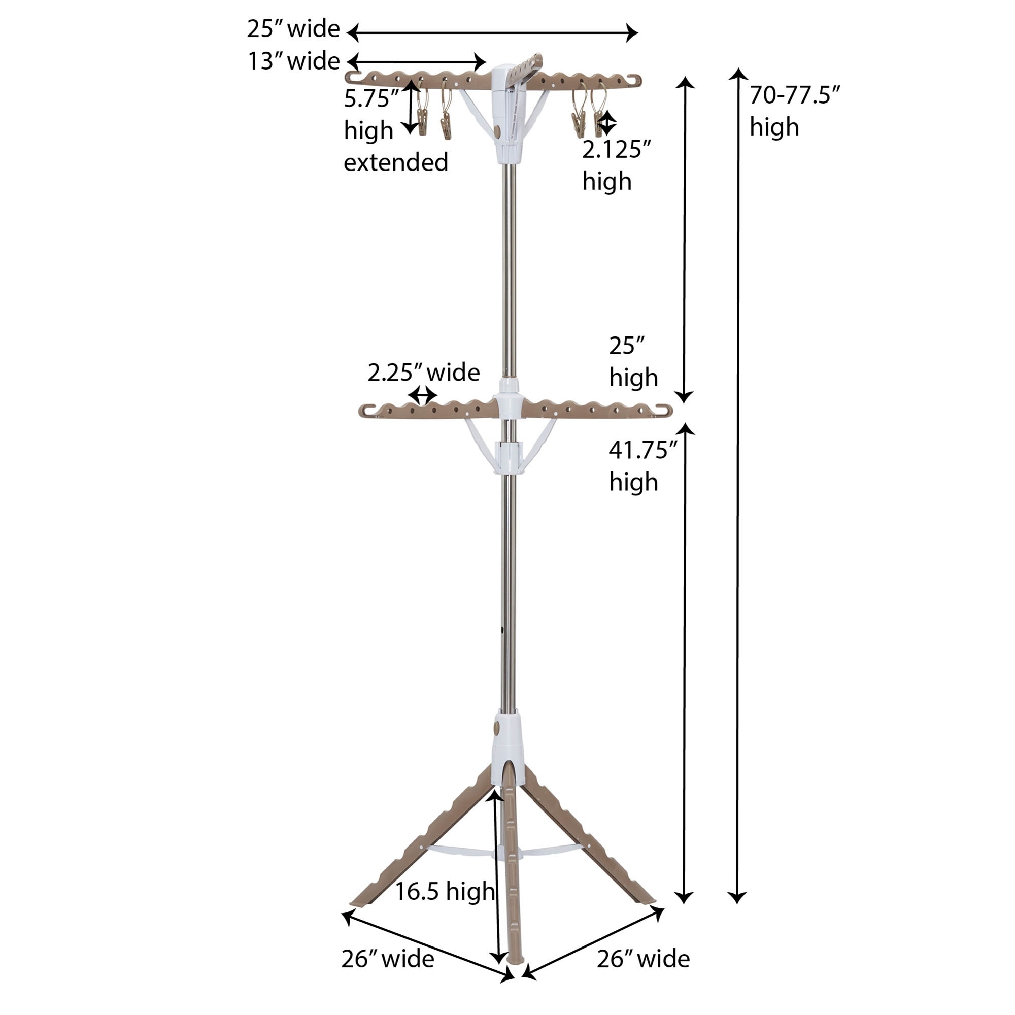 Household Essentials 2 Tier Tripod Clothes Drying Rack On Sale Bed Bath Beyond 17448011