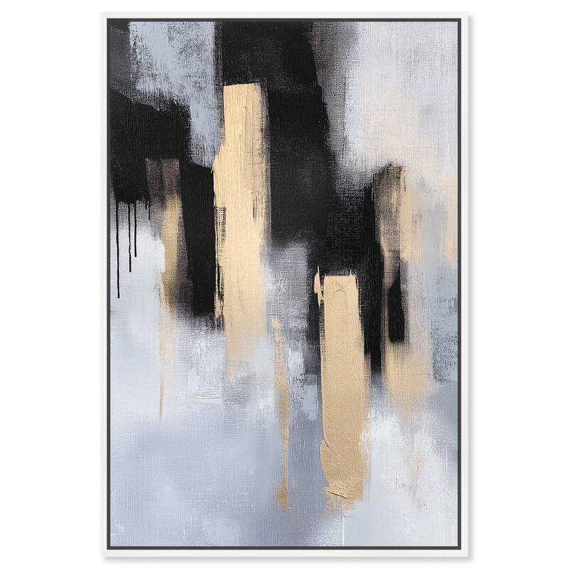 Onyx and Aureolin II Canvas by Art Remedy - White - 30" x 45"