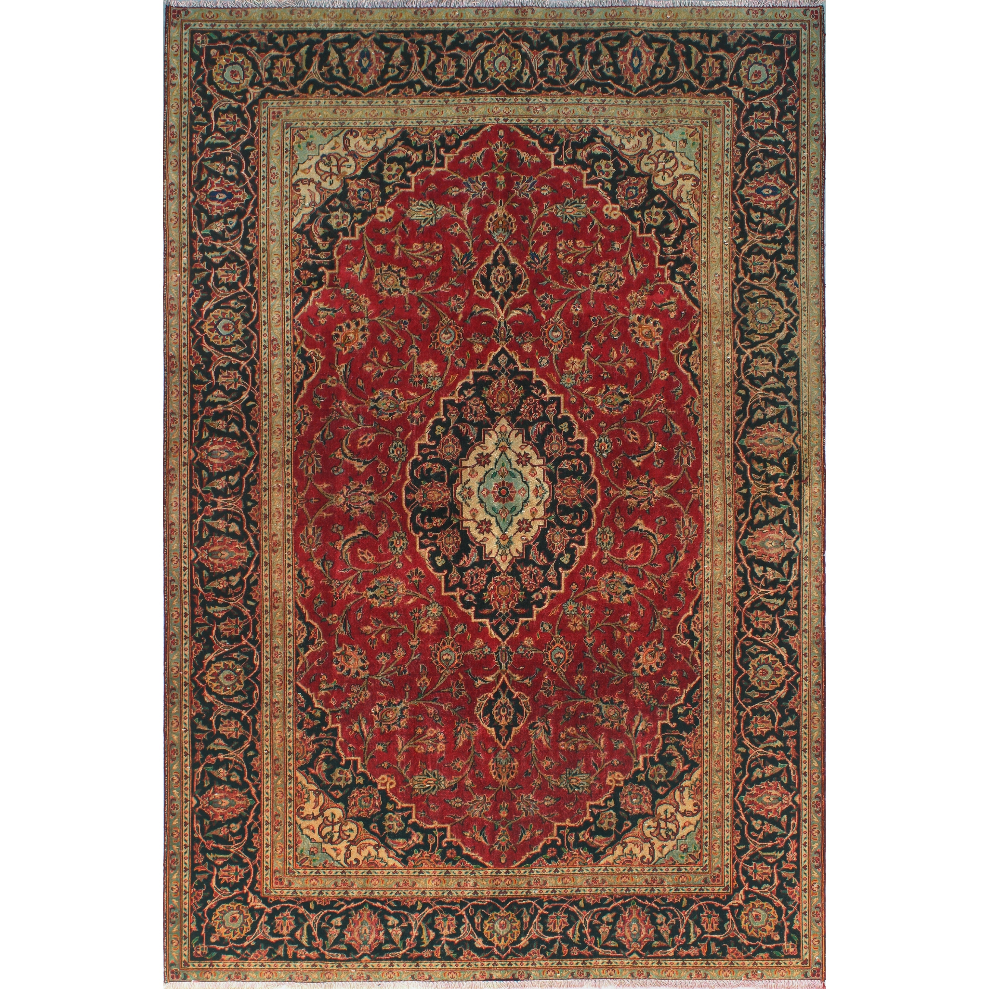 6'5 x 9'4 NOORI RUG Semi Antique Jasmyne Red/Beige Rug 6'5 x 9'4 NOORI RUG Semi Antique Jasmyne Red/Beige Rug