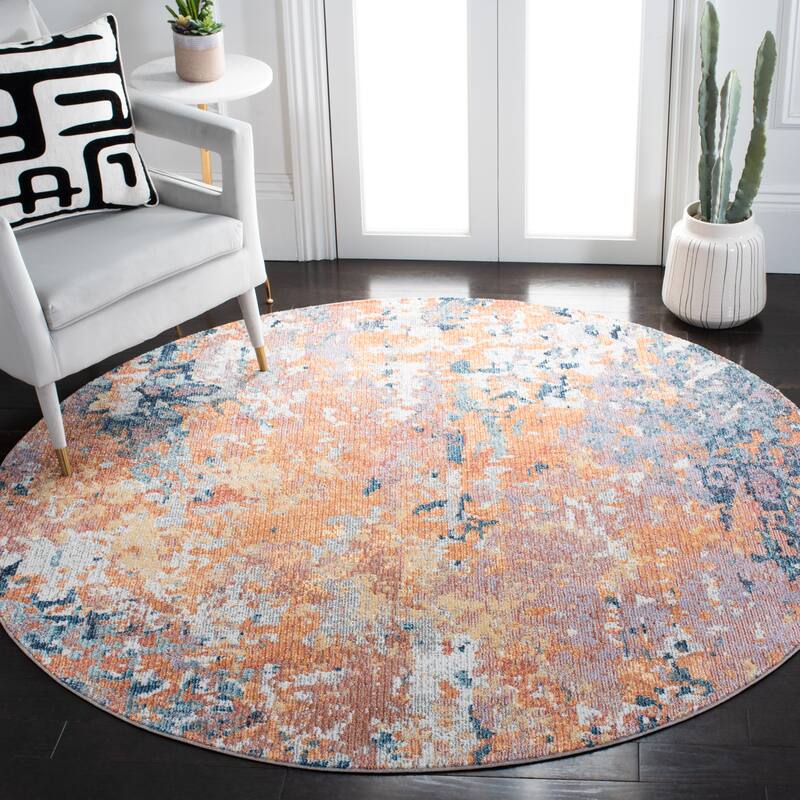 SAFAVIEH Crystal Theofania Modern Abstract Distressed Rug