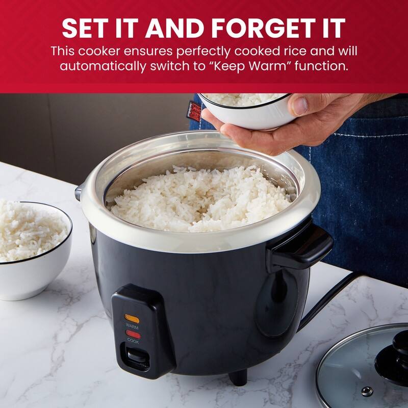 ERC005 6 Cup Rice Cooker with Glass Lid