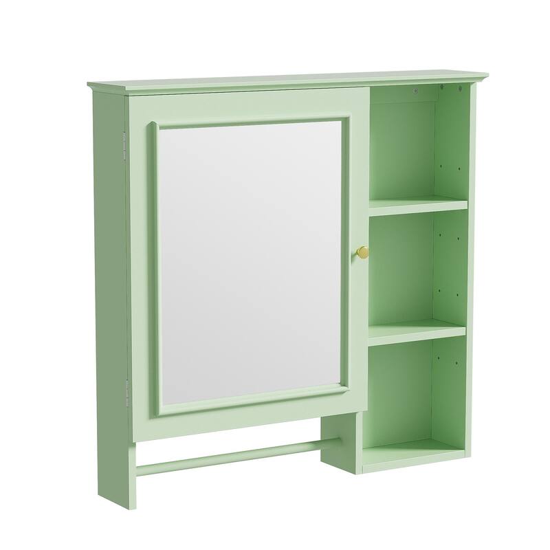 Modern Wall Mounted Design,Wall Mounted Bathroom Storage Cabinet,Medicine Cabinets with large mirror door