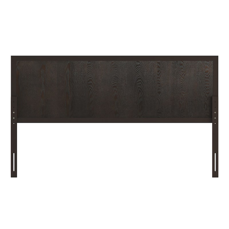 Contemporary Paneled Wooden Headboard Only