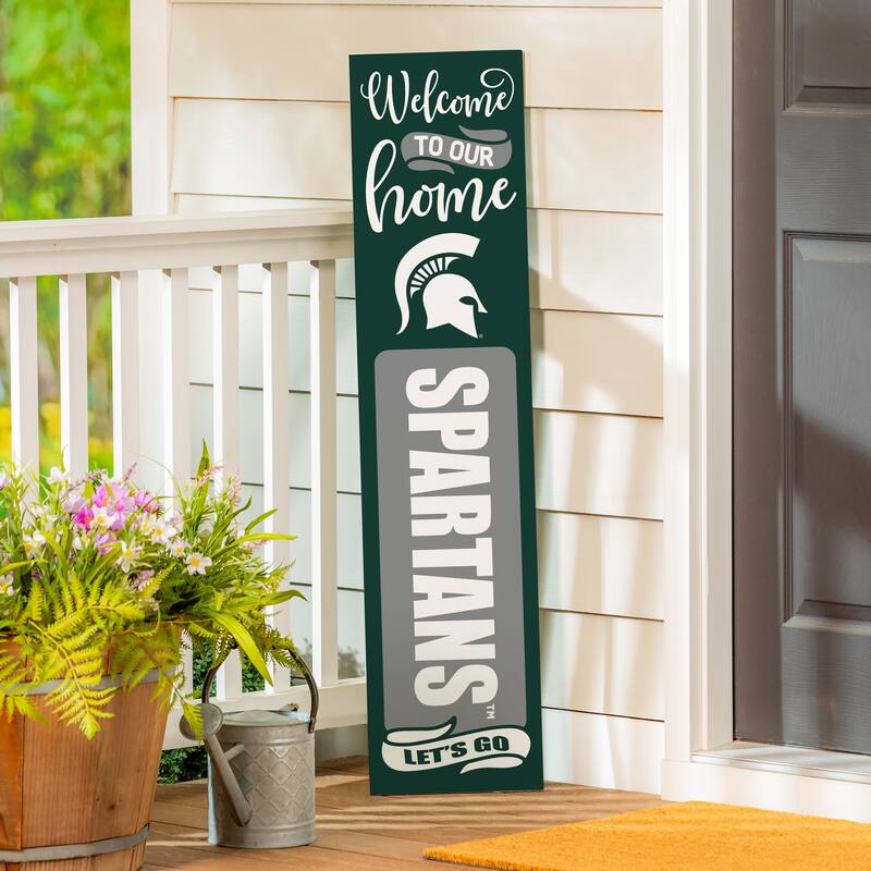 47" Double Sided Seasonal Porch Leaner, Michigan State University - 47" x 11.25"