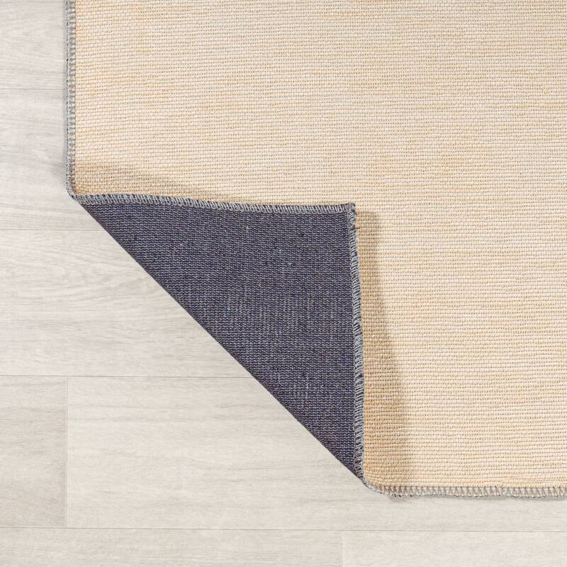 JONATHAN Y Demie Bohemian Textured Weave Floral Machine Washable Area Rug