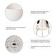 preview thumbnail 6 of 12, 30"H Solar Lighted Plastic Hanging Planter, Black/ White/ Tan by Glitzhome