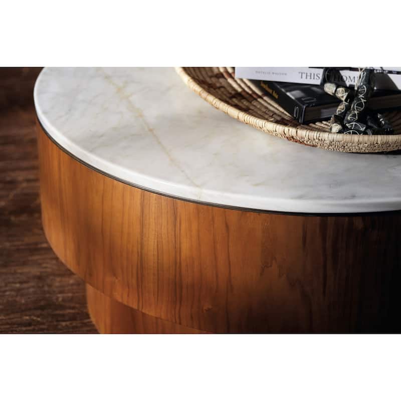 Hooker Furniture M09-80110-85 Vana 36" Diameter Marble Top Coffee
