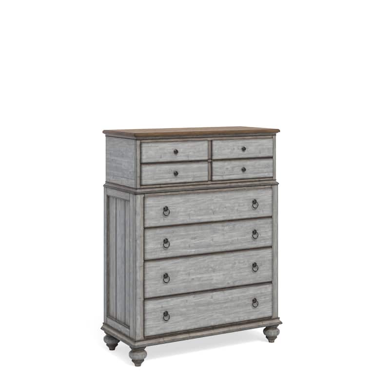 Plymouth Gray Wood Drawer Chest