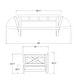 preview thumbnail 26 of 48, Cambridge Casual West Lake Convertible Wood Outdoor Sofa Daybed