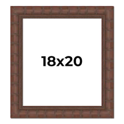 18x20 Frame Pewter Solid Wood Picture Frame Width 1.625 Inches | Interior Frame Depth 0.6875 Inches