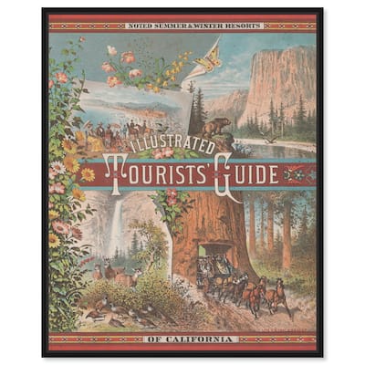 Tourists' Guide to California Canvas by Art Remedy