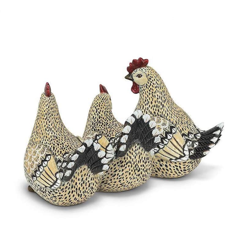 Rooster Trio Figurine