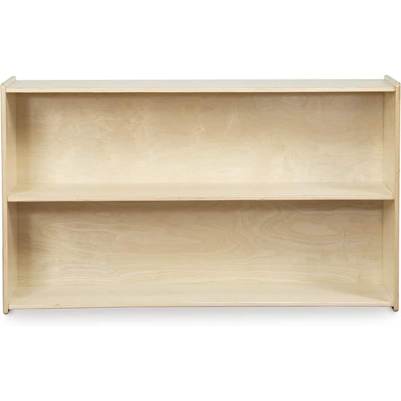 RRI Goods 2-Shelf Montessori Bookshelf, 46.75" W Horizontal Bookshelves for Toddlers, Wooden Kid Storage Organizer