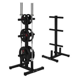 Olympic Weight Plate Rack For 2in Plates 400LB Weight Capacity Vertical ...